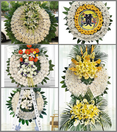 浙江省宁波江北区中马街道花圈速递